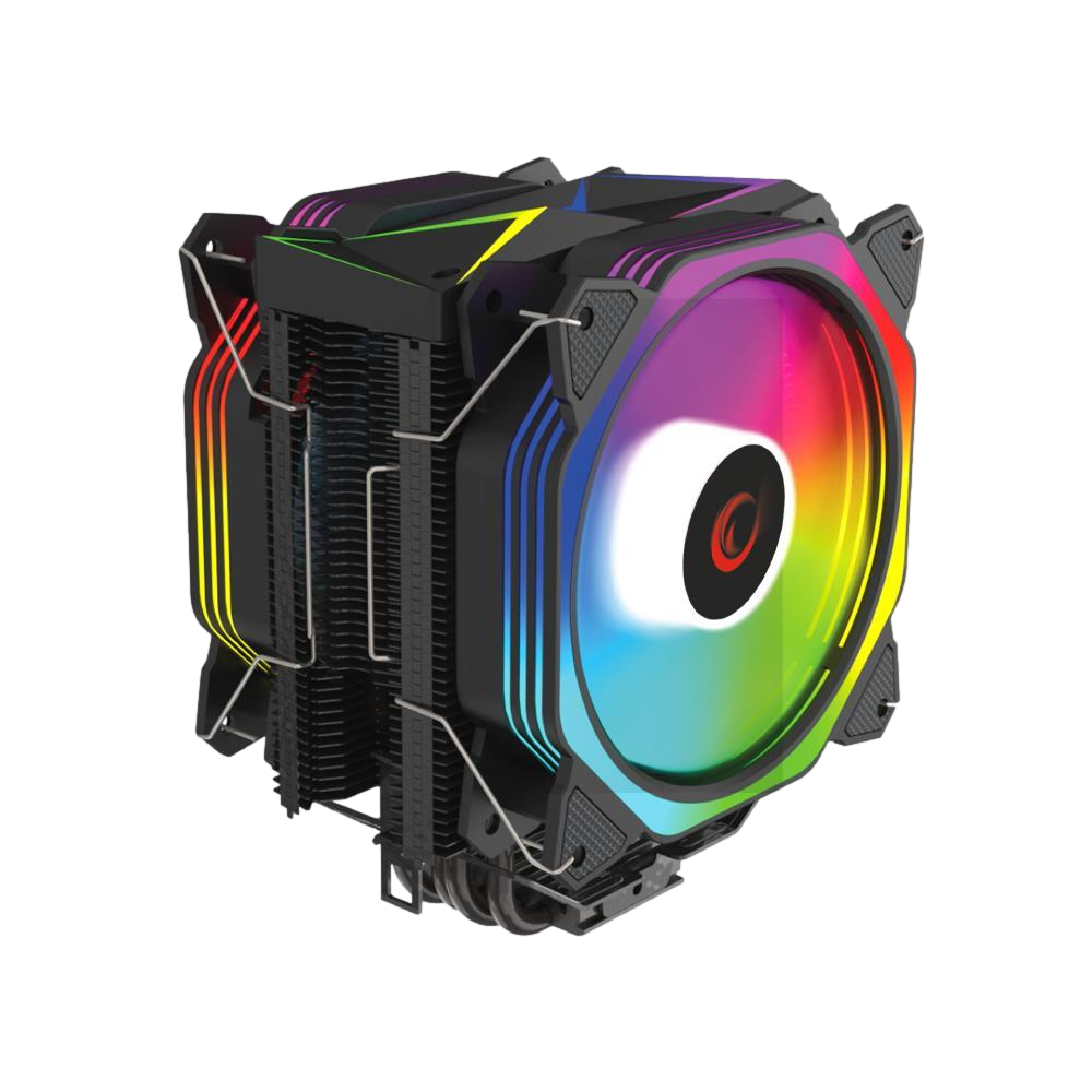 Rampage OCTAGON C60 Siyah 2x120mm ARGB Kule Tipi İşlemci Soğutucu