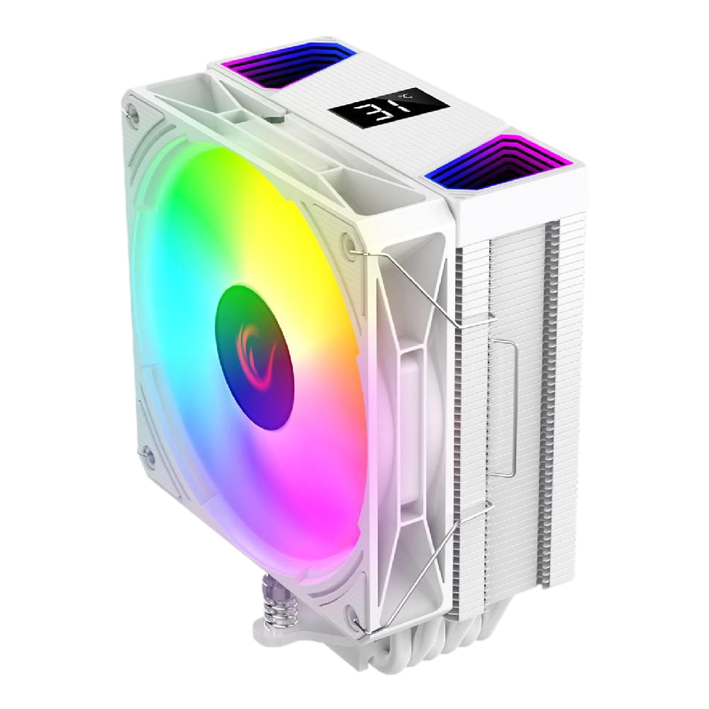 Rampage OCTAGON C70 Beyaz 12cm ARGB Sıcaklık Göstergeli Hava Soğutucu görsel 1