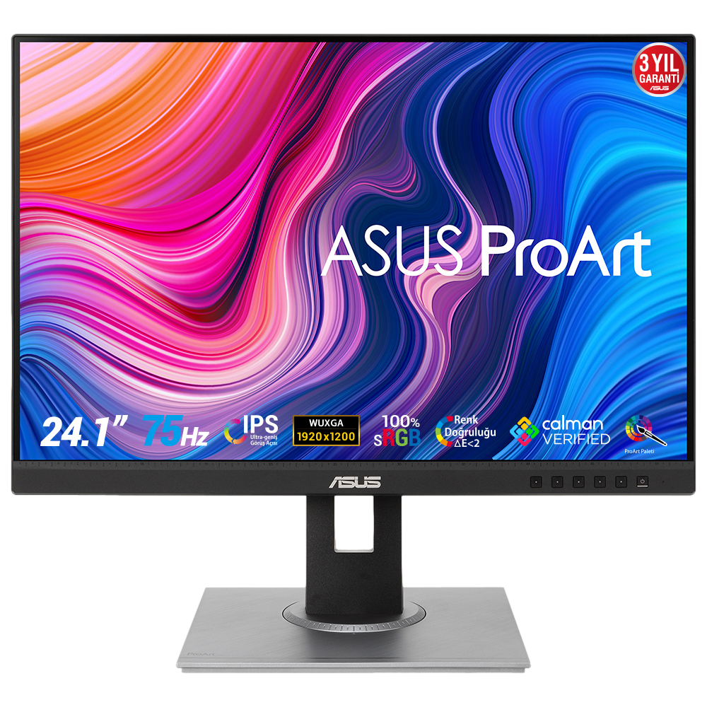 ASUS 24.1" ProArt Display PA248QV 75Hz 5ms sRGB VGA HDMI DP 4xUSB Adaptive-Sync IPS WUXGA Monitör
