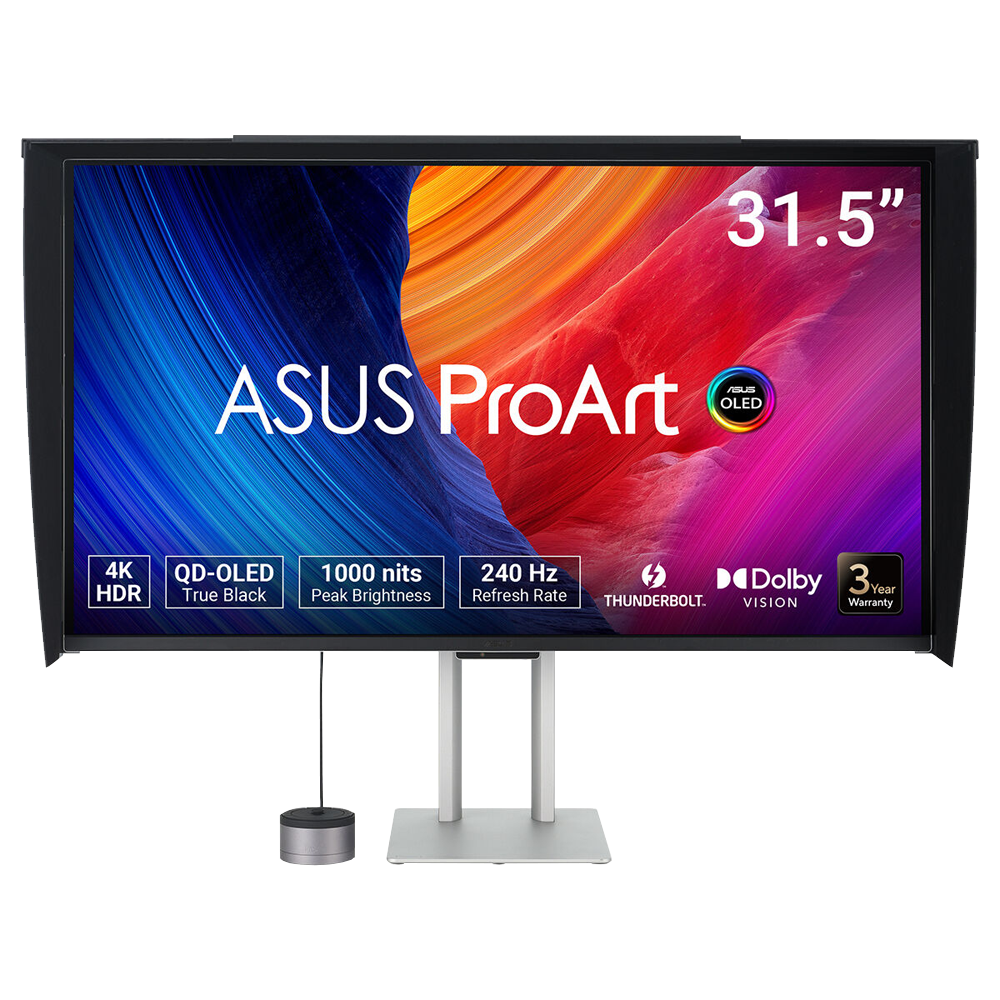 ASUS ProArt Display PA32UCDMR-K 32" 240Hz 0.1ms HDMI USB-C USB 3.2 AdaptiveSync Pivot HDR10 UHD QD-OLEDMonitör