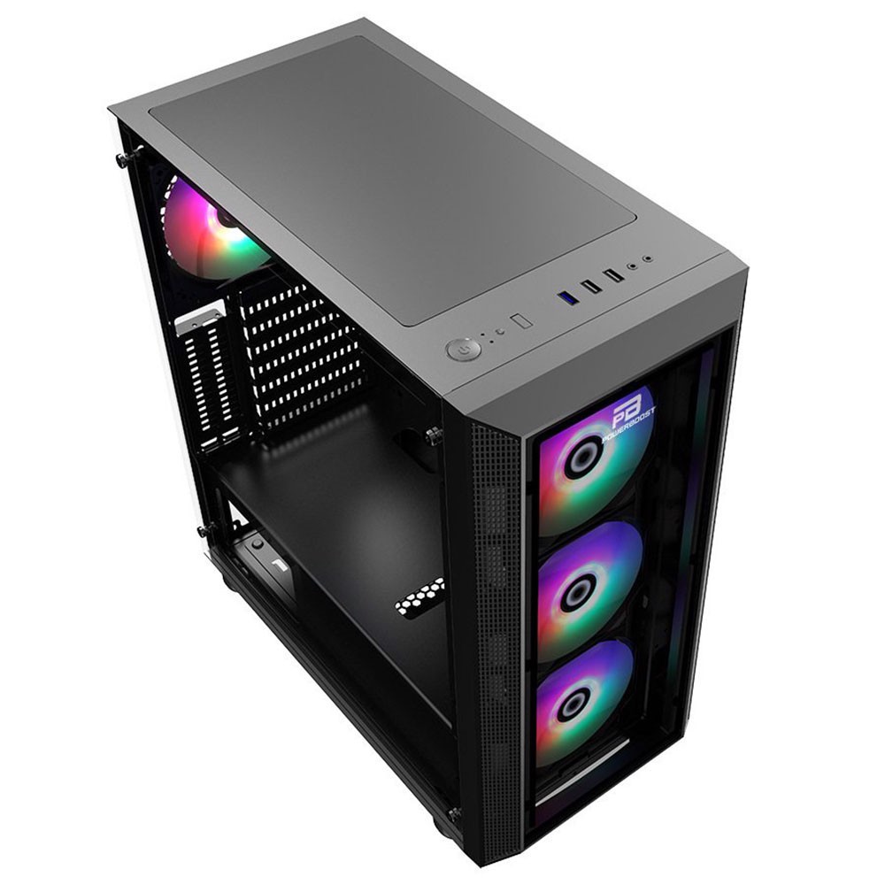POWER BOOST VK-P3380B 550W 80+ TG ARGB USB 3.0 Mid Tower Kasa