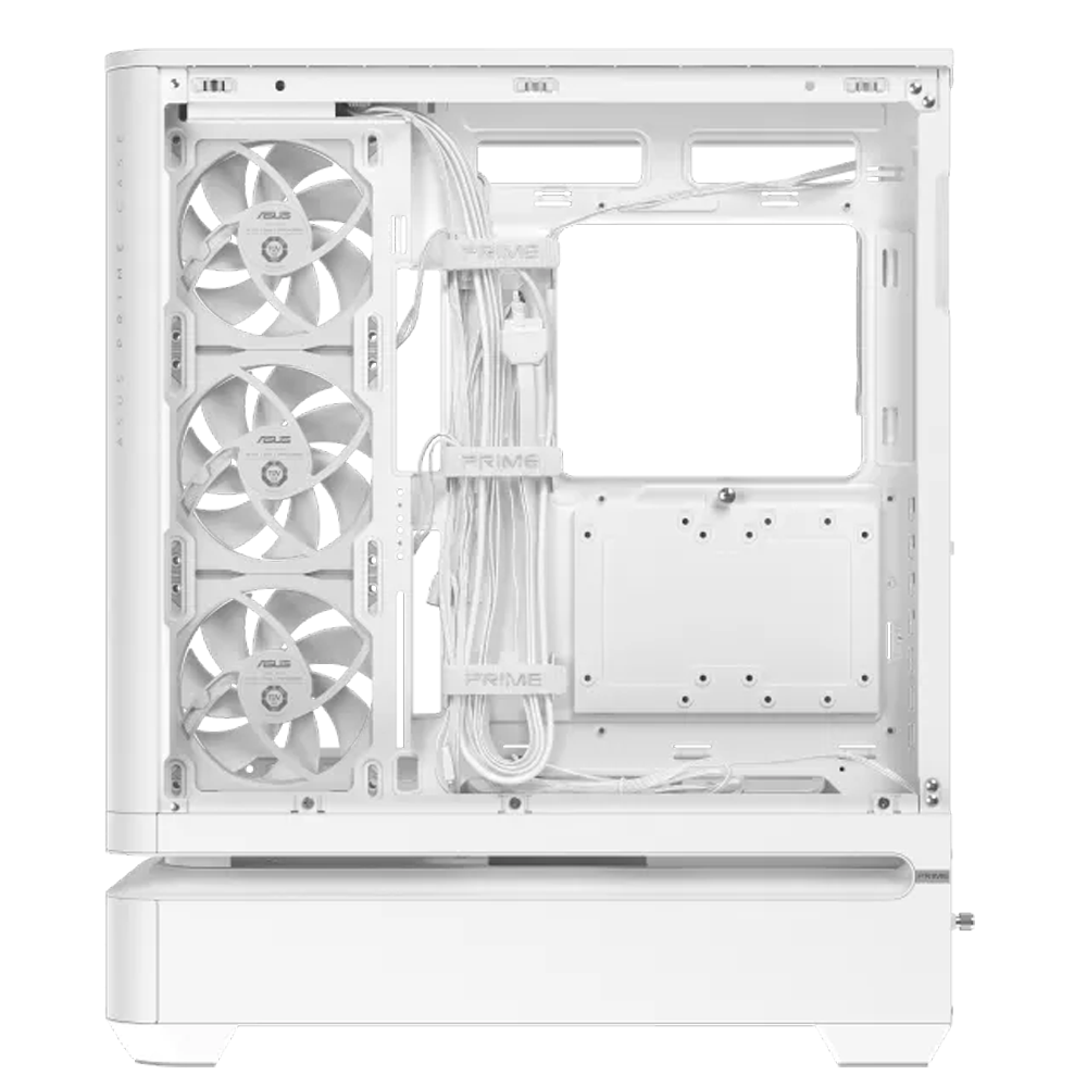 ASUS PRIME AP304 TG ARGB WHITE Tempered Glass USB-C Beyaz ATX Kasa