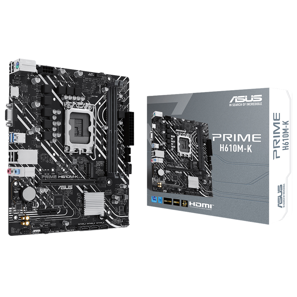 ASUS PRIME H610M-K 5600MHz DDR5 Soket 1700 M.2 HDMI VGA mATX Anakart