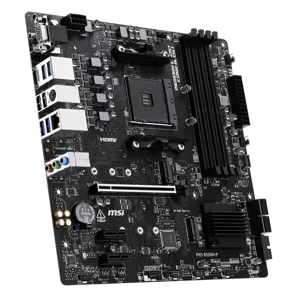 MSI PRO B550M-P 4400MHz(OC) DDR4 Soket AM4 M.2 HDMI DP mATX Anakart