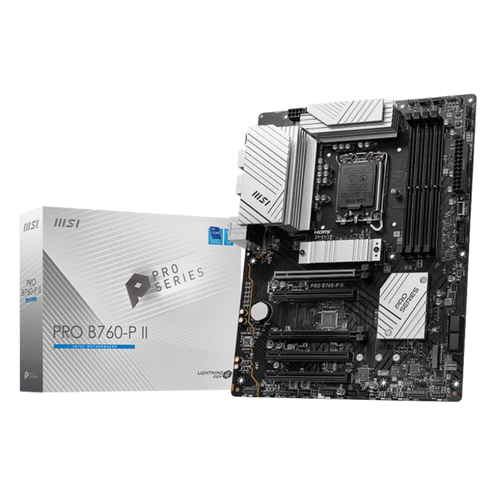 MSI PRO B760-P II 7000(OC) DDR5 Soket 1700 M.2 HDMI DP ATX Anakart