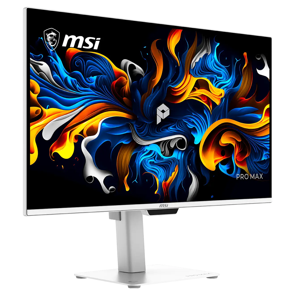 MSI PRO MAX 271UPXW12G 27" 120Hz 0.03ms HDMI DP FreeSync Premium Pro HDR400 Pivot UHD QD-OLED Beyaz Monitör