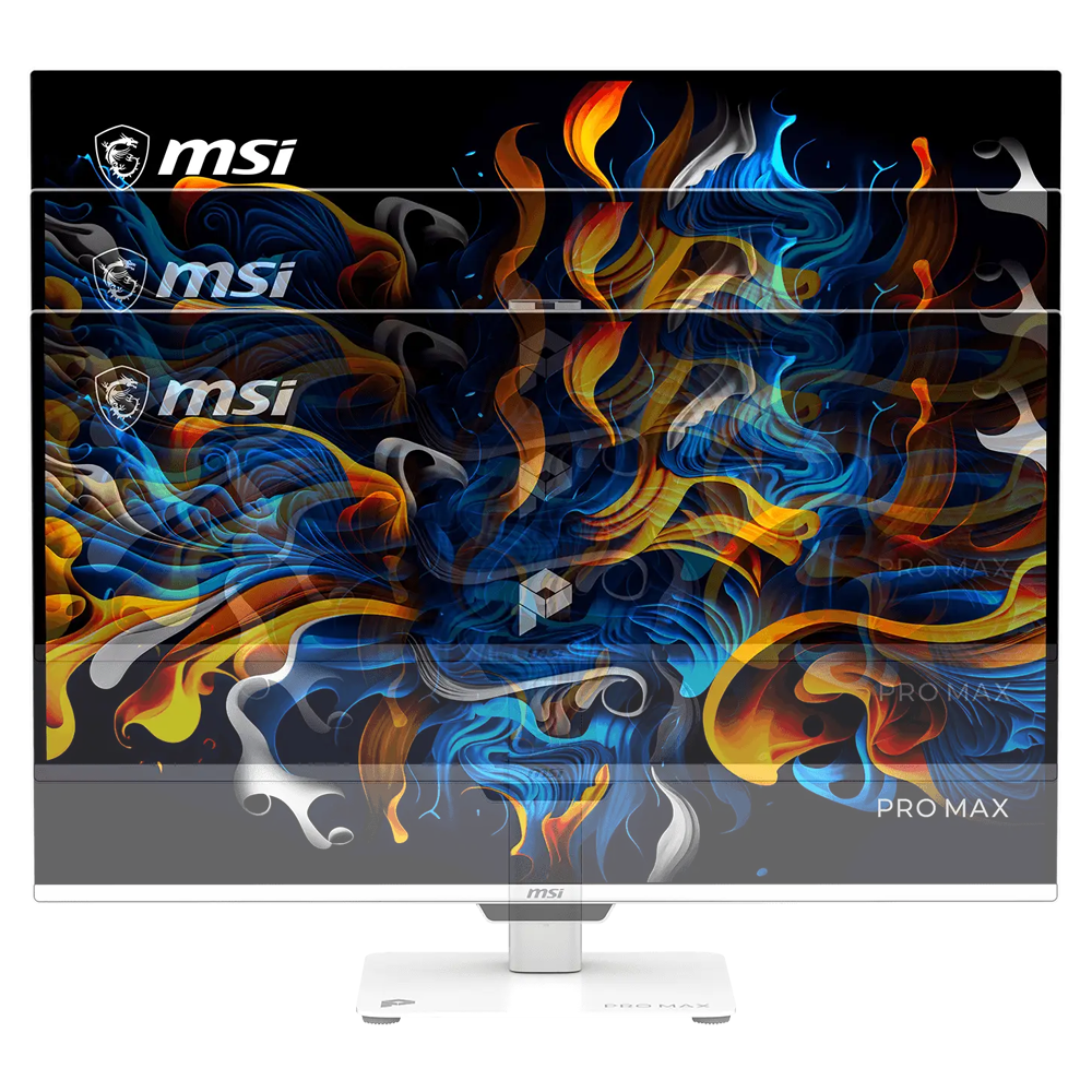 MSI PRO MAX 271UPXW12G 27" 120Hz 0.03ms HDMI DP FreeSync Premium Pro HDR400 Pivot UHD QD-OLED Beyaz Monitör