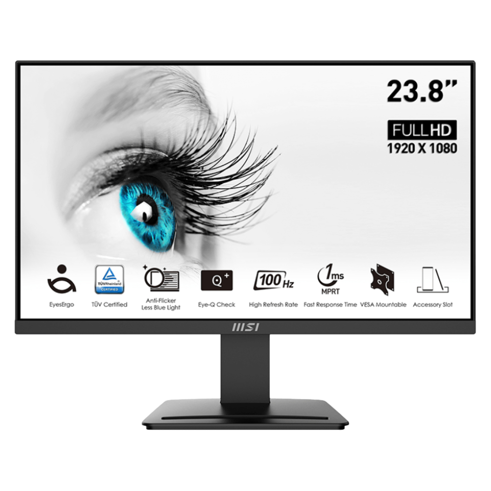 MSI PRO MP2412 23.8" 100Hz 1ms HDMI DP AdaptiveSync FHD VA Monitör