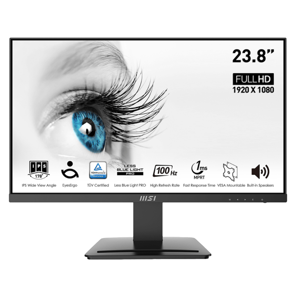 MSI 23.8" PRO MP243X 100Hz 1ms HDMI DP Adaptive Sync FHD IPS Monitör