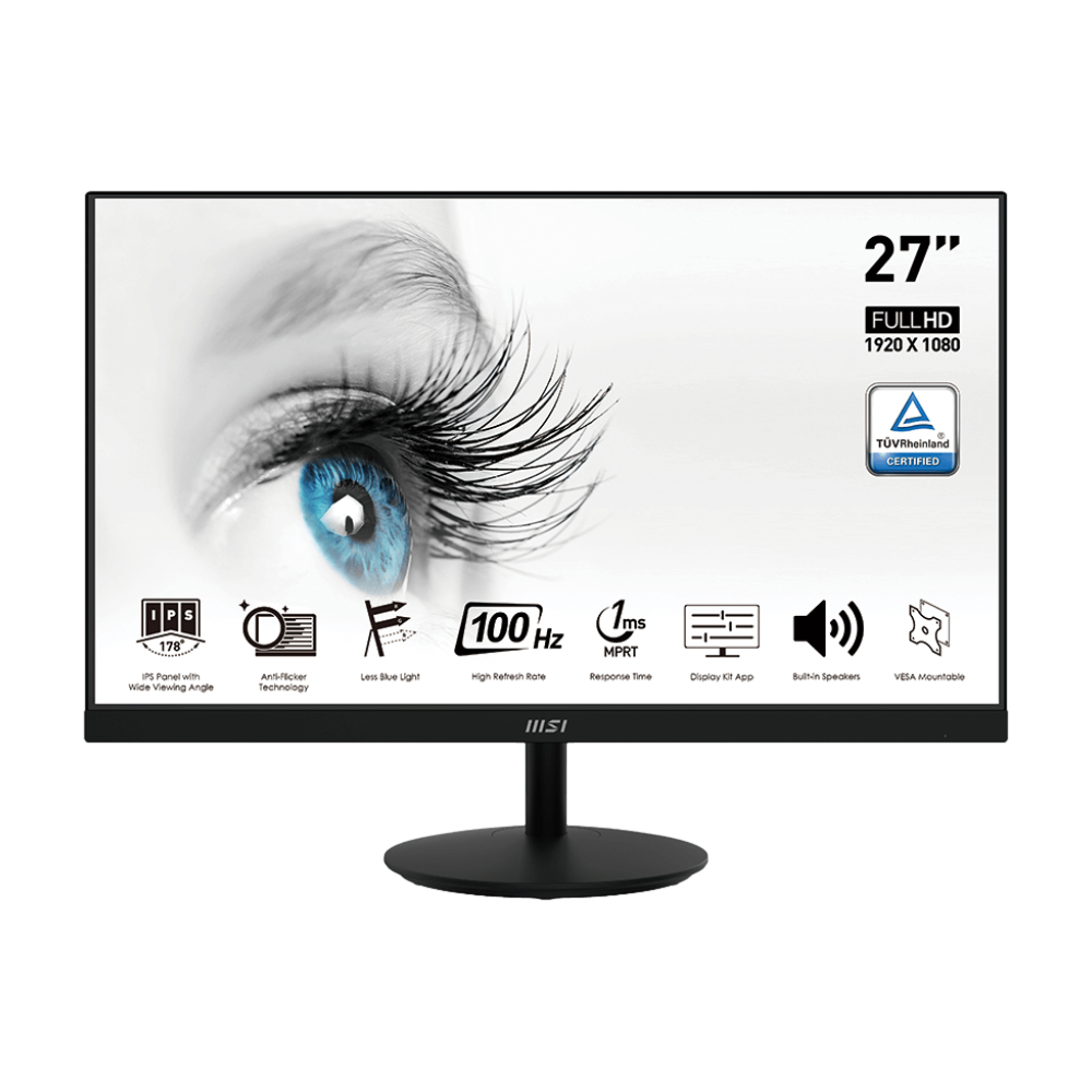 MSI PRO MP271A 27" 100Hz 1ms HDMI DP D-Sub AdaptiveSync FHD VA Monitör