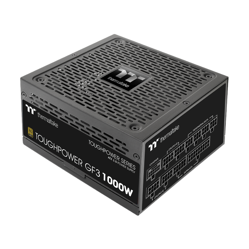 Thermaltake Toughpower GF 3 1000W 80+ GOLD PCIe Gen 5.0 ATX 3.0 Full Modüler 140mm Fanlı PSU görsel 1