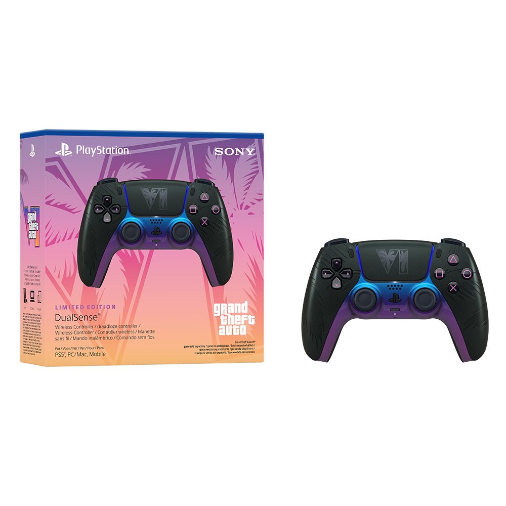 Sony DualSense Grand Theft Auto VI Limited Edition Siyah Kablosuz PS5 Gamepad Resmi Distribütör Garantili