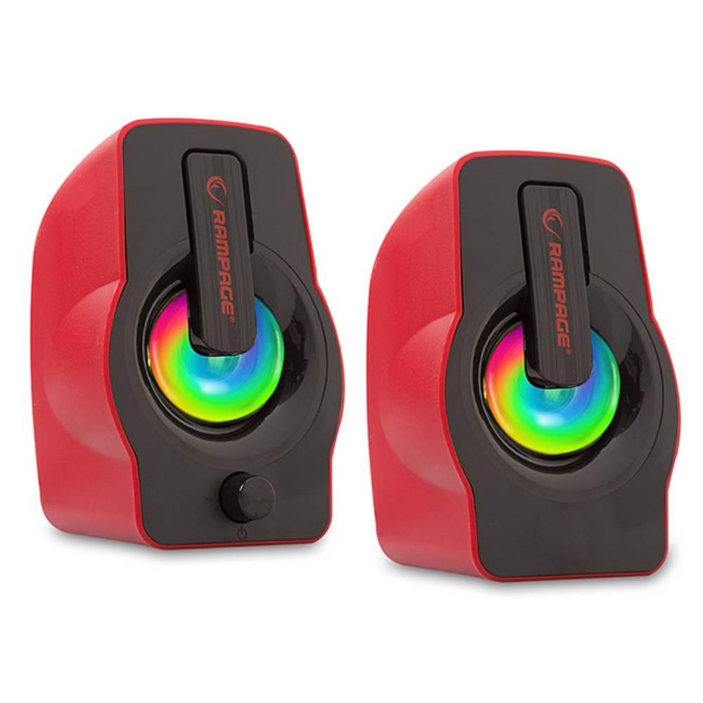 Rampage RMS-G7 FALSETTO 2.0 6 Watt RGB Ledli Kırmızı Oyuncu Speaker