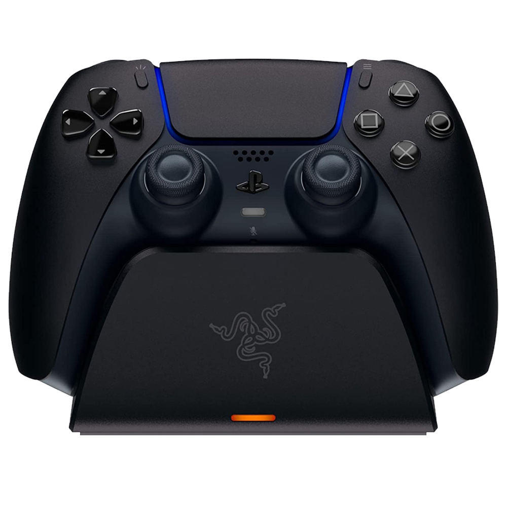 Razer Play Station 5 Dualsense Kablosuz Gamepad için Siyah Hızlı Şarj Standı