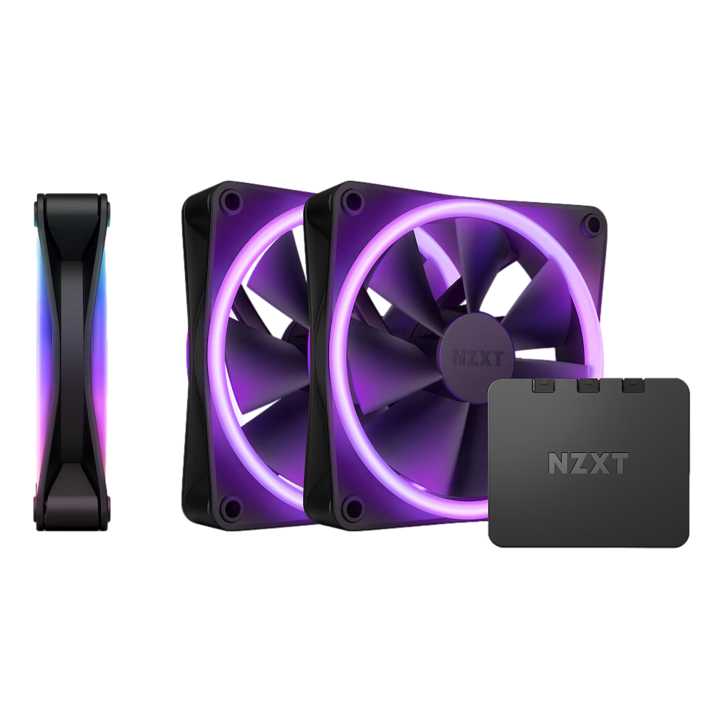 NZXT F120 RGB Duo 3x120mm Kontrolcülü Siyah Kasa Fanı