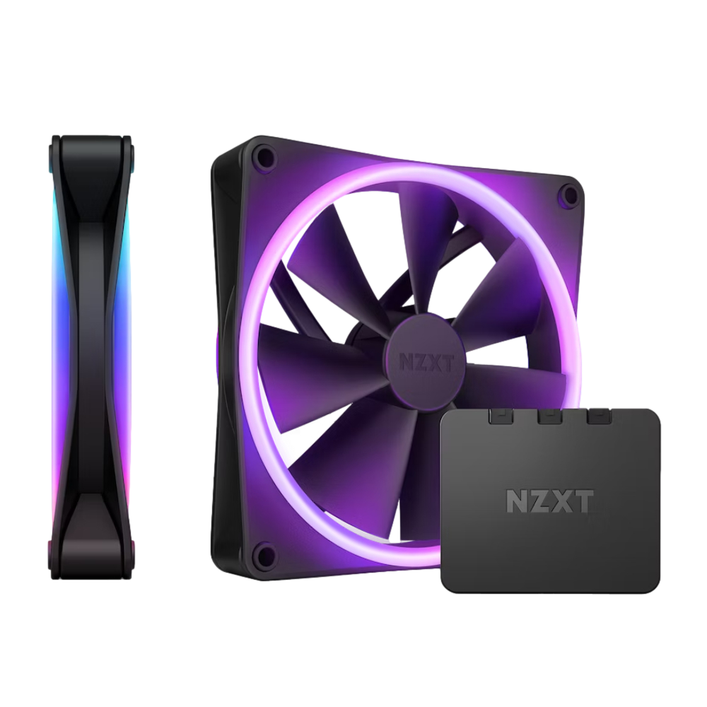 NZXT F140 RGB Duo 140mm Siyah Kasa Fanı (2'li)