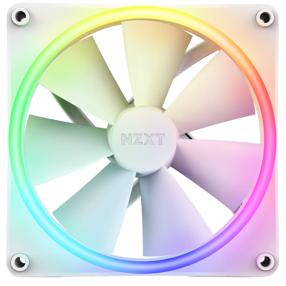 NZXT F140 RGB Dual Sided RGB 140mm Beyaz Kasa Fanı