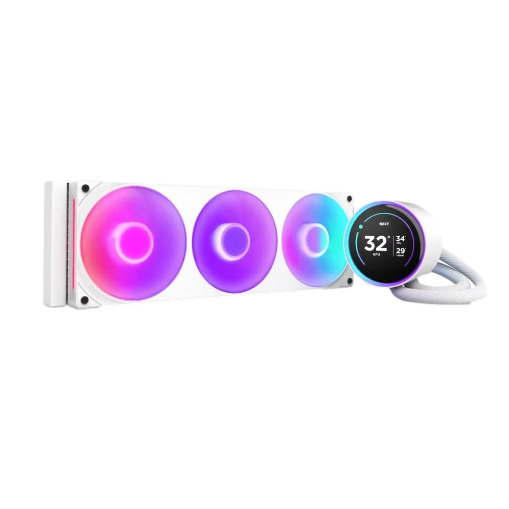 NZXT Kraken Elite 360 AIO LCD 360mm RGB Beyaz Sıvı İşlemci Soğutucusu