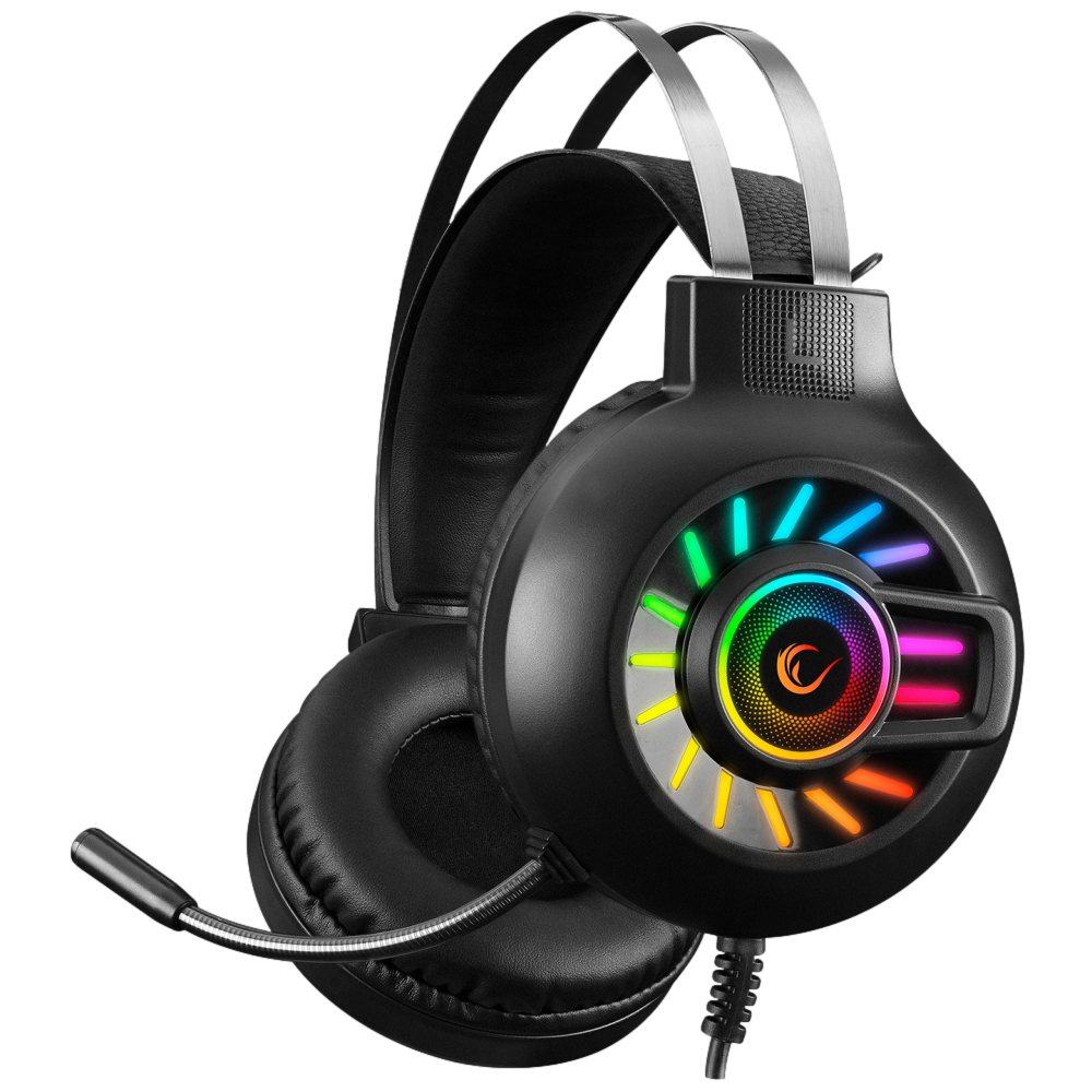 Rampage RM-K44 ZENGIBAR 7.1 Surround RGB Siyah Mikrofonlu Gaming Kulaklık