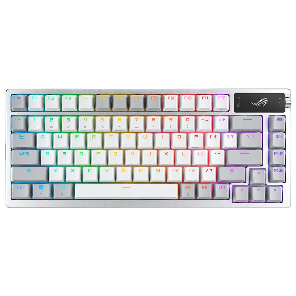 ASUS ROG AZOTH ROG NX Snow Switch Türkçe Beyaz Kablosuz Mekanik Gaming Klavye