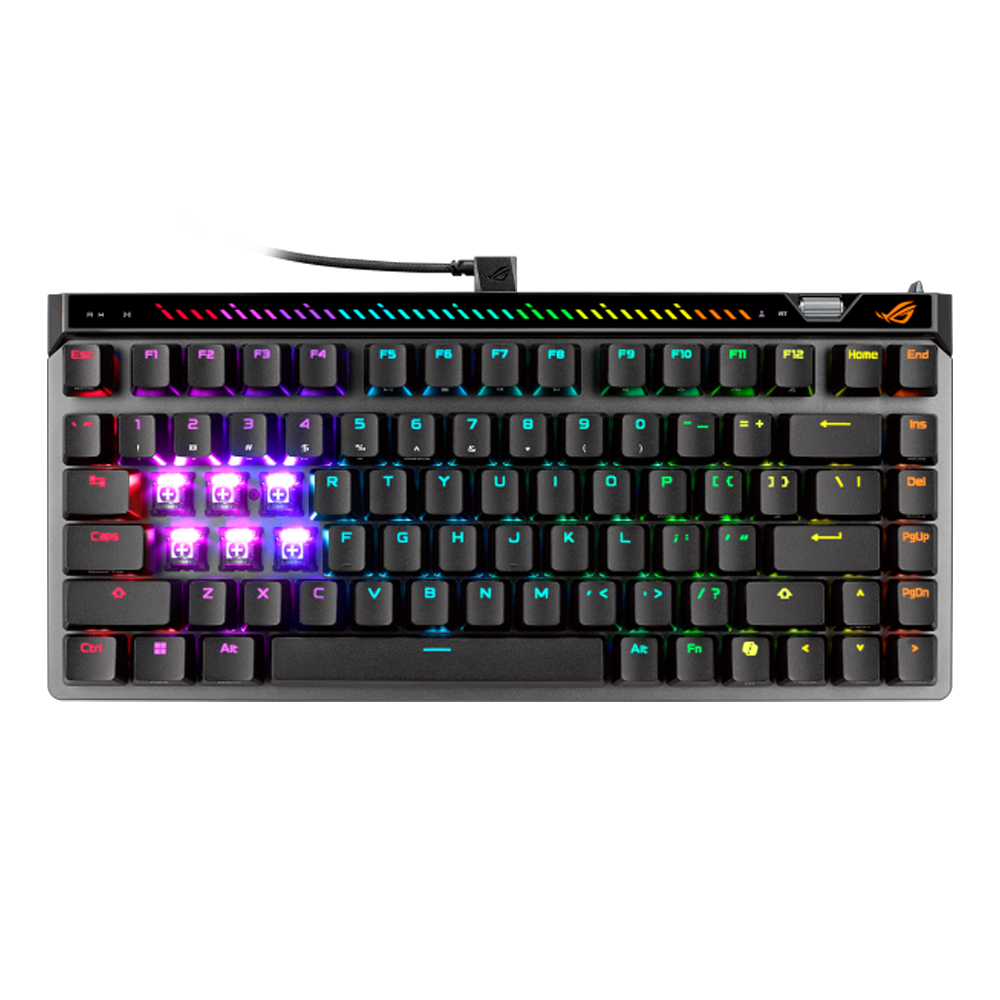 ASUS ROG FALCHION ACE 75 HE ROG HFX V2X PBT Magnetic Switch Kablolu Siyah Gaming Klavye