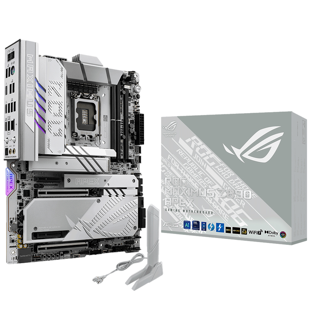 ASUS ROG MAXIMUS Z890 APEX 9600MHz OC WIFI 7 DDR5 Soket 1851 M.2