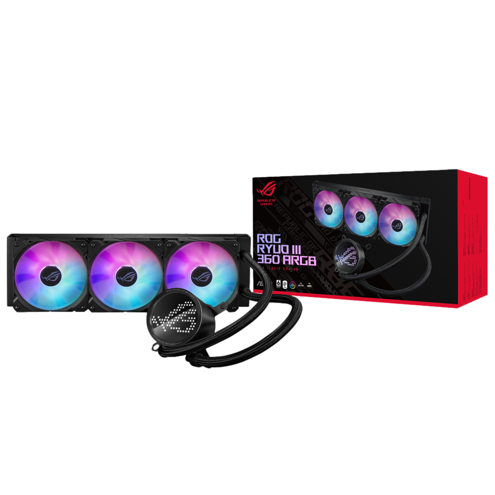 ASUS ROG RYUO III 360 ARGB Anime Matrix LED 360mm İşlemci Sıvı Soğutucu
