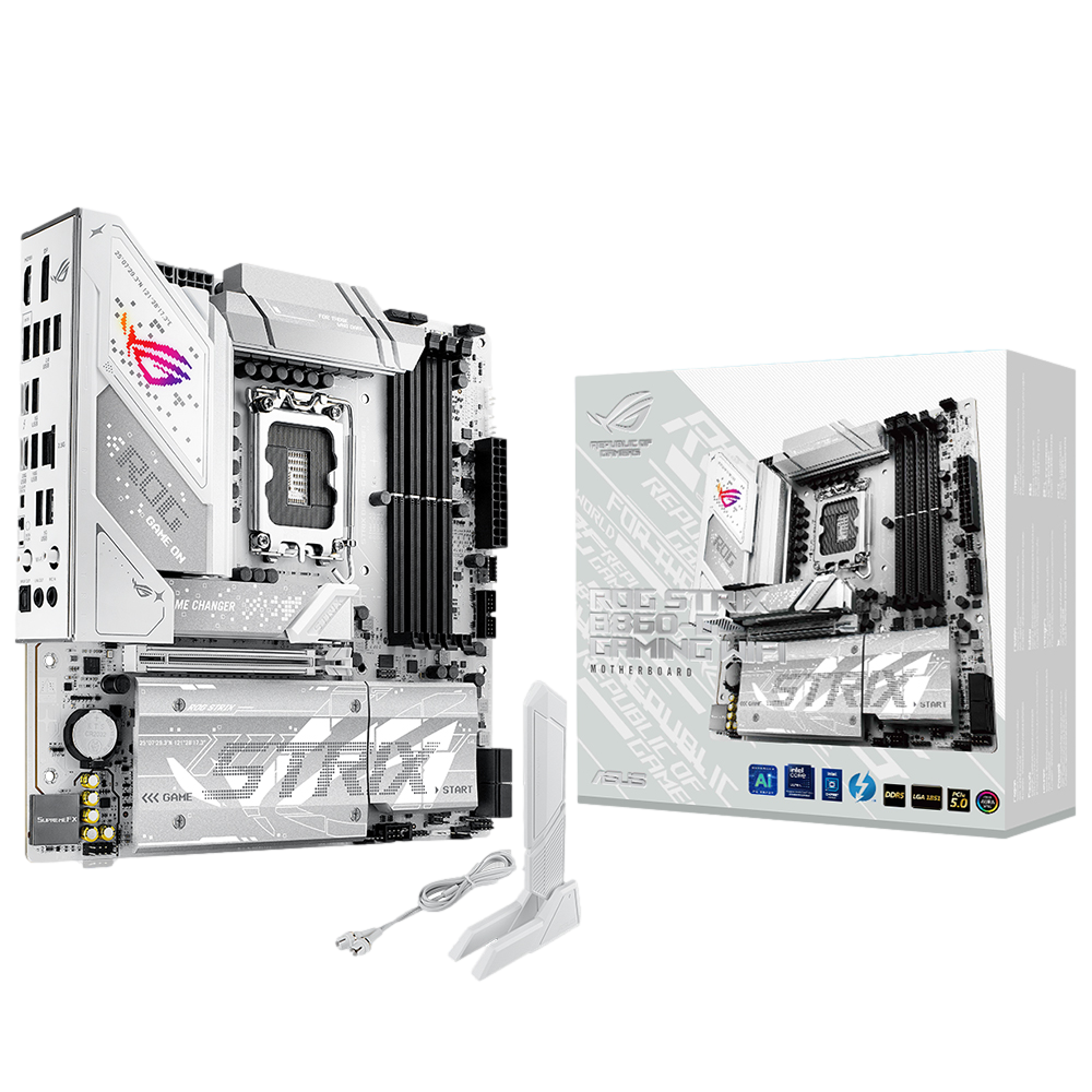 ASUS ROG STRIX B860-G GAMING WIFI 9066MHz OC DDR5 Soket 1851 M.2 USB4 HDMI DP mATX Anakart