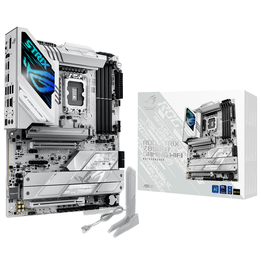 ASUS ROG STRIX Z890-A GAMING WIFI 9066MHz OC WiFi 7 DDR5 Soket 1851 M.2 HDMI Thunderbolt 4 ATX Anakart