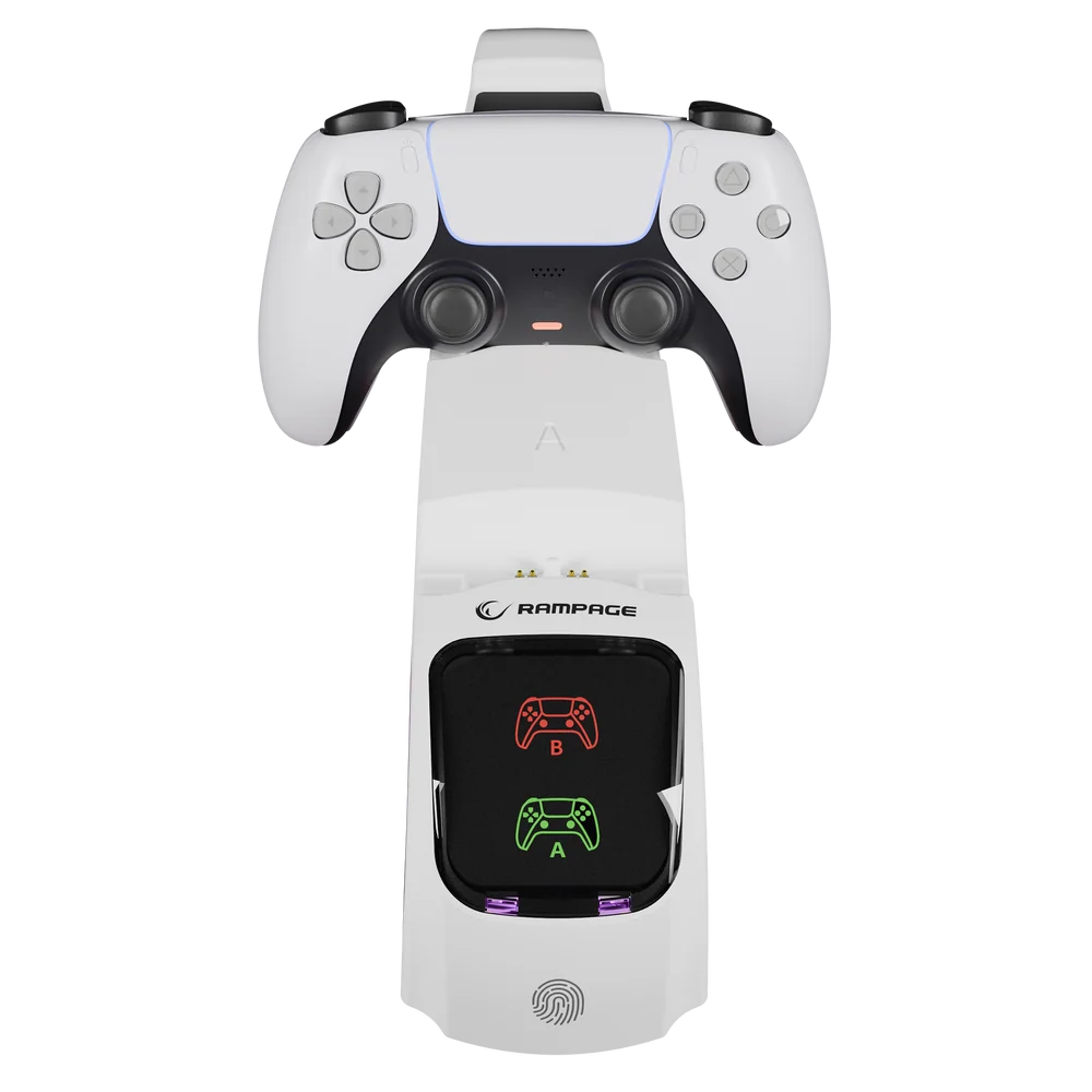 Rampage RP-PS5 S Kulaklık Standlı PlayStation 5 Slim Uyumlu RGB Hızlı Şarj İstasyonu