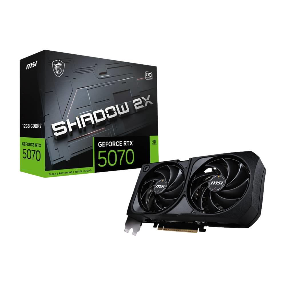 MSI GeForce RTX 5070 12G SHADOW 2X OC GDDR7 DLSS 4 192 Bit Ekran Kartı