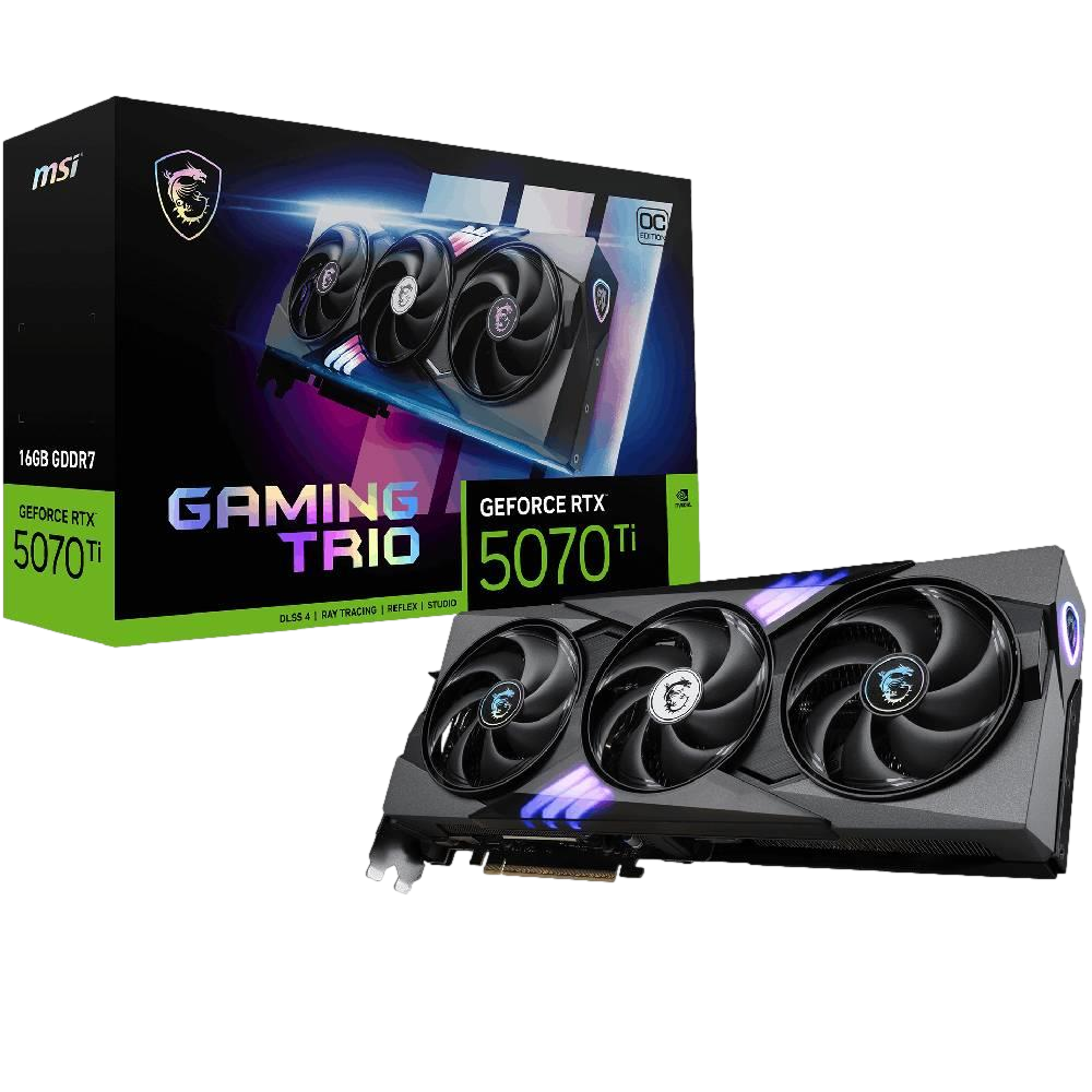 MSI GeForce RTX 5070 Ti 16G GAMING TRIO OC PLUS GDDR7 DLSS 4 256 Bit Ekran Kartı görsel 1