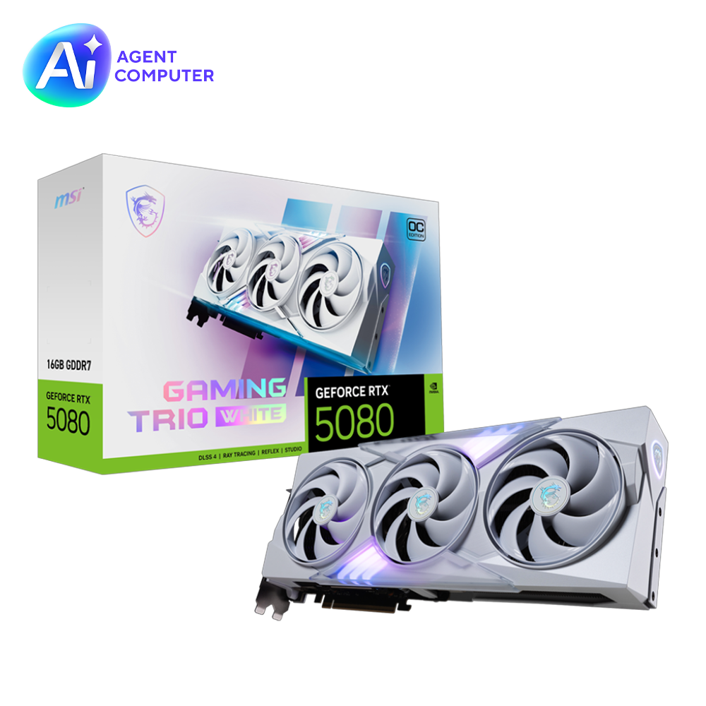 MSI GeForce RTX 5080 16G GAMING TRIO OC WHITE 16GB GDDR7 DLSS 4 256 Bit Ekran Kartı