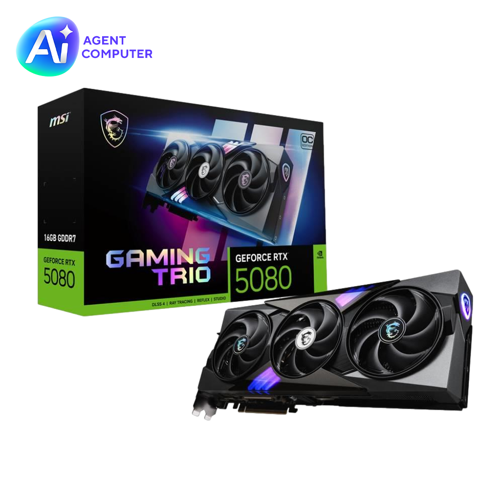 MSI GeForce RTX 5080 16G GAMING TRIO OC GDDR7 DLSS 4 256 Bit Ekran Kartı