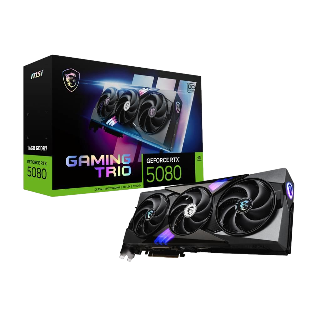 MSI GeForce RTX 5080 16G GAMING TRIO OC GDDR7 DLSS 4 256 Bit Ekran Kartı