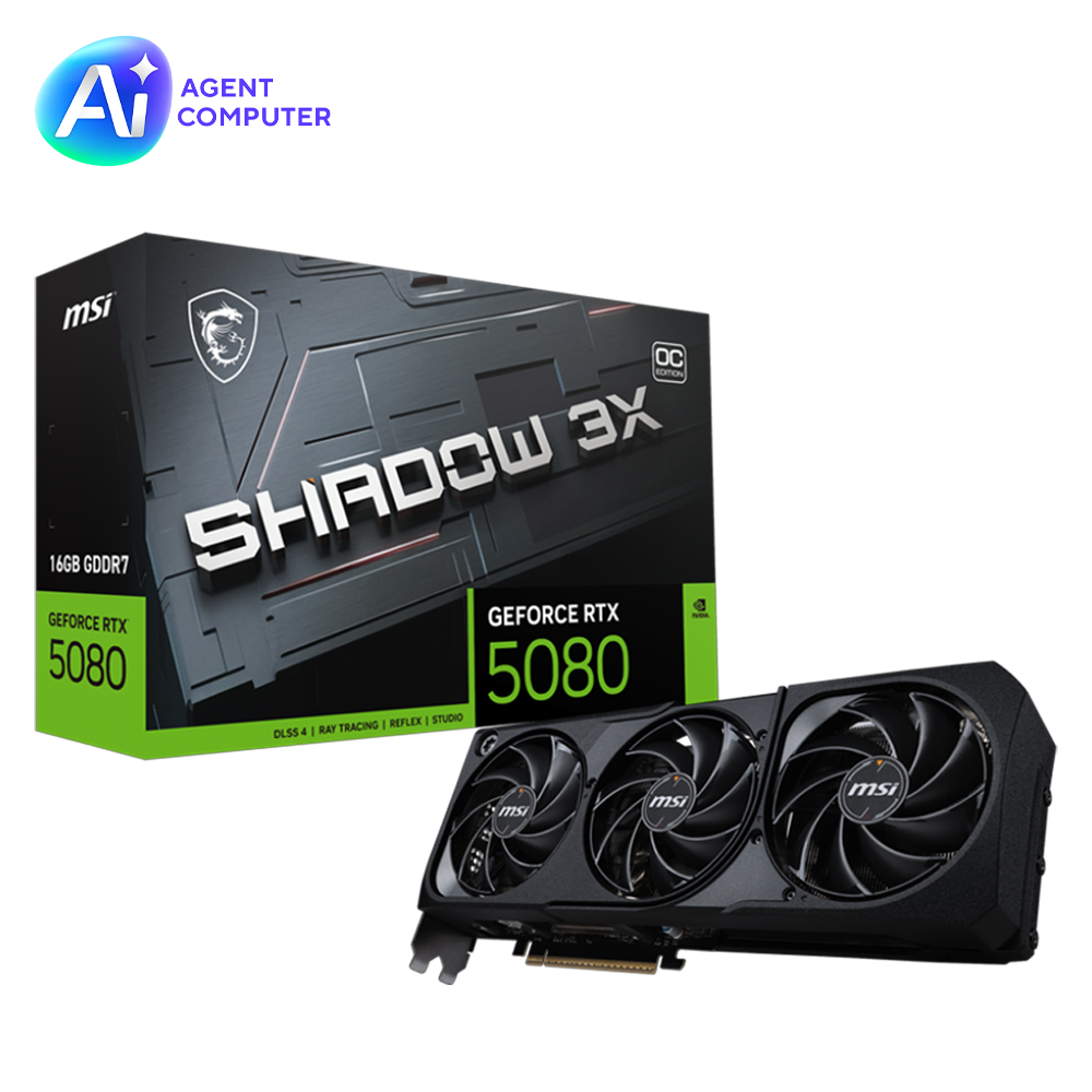 MSI GeForce RTX 5080 16G SHADOW 3X GDDR7 DLSS 4 256 Bit Ekran Kartı