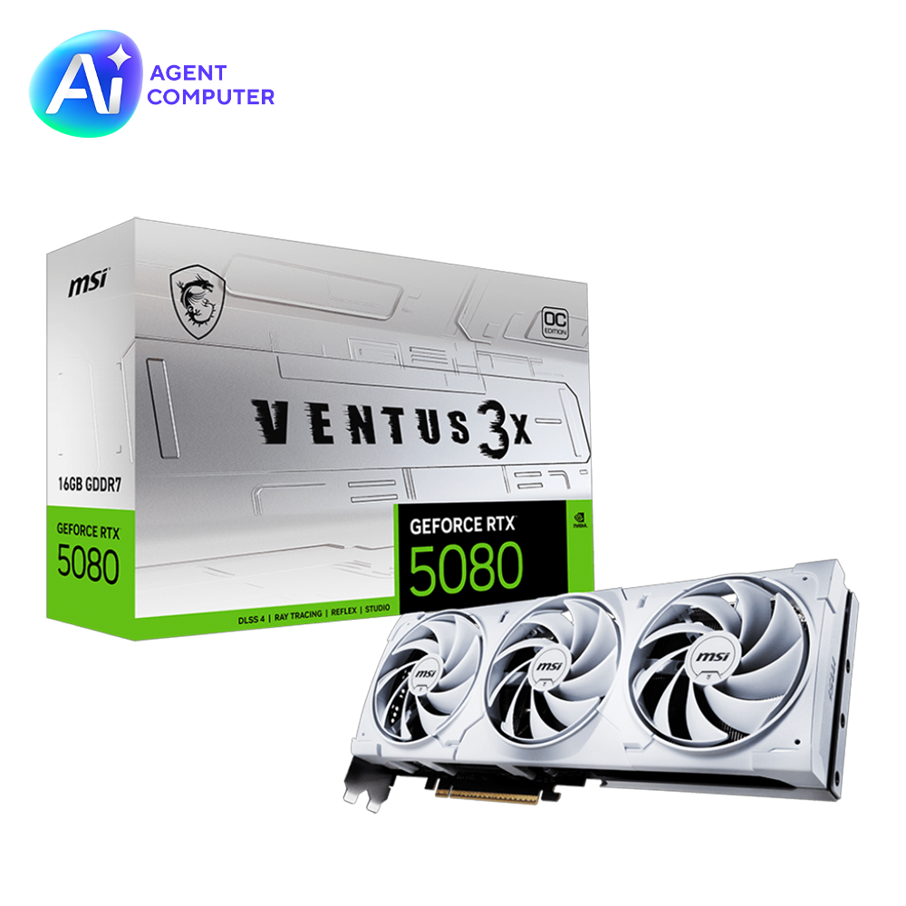 MSI GeForce RTX 5080 16G VENTUS 3X OC WHITE 16GB GDDR7 DLSS 4 256 Bit Ekran Kart