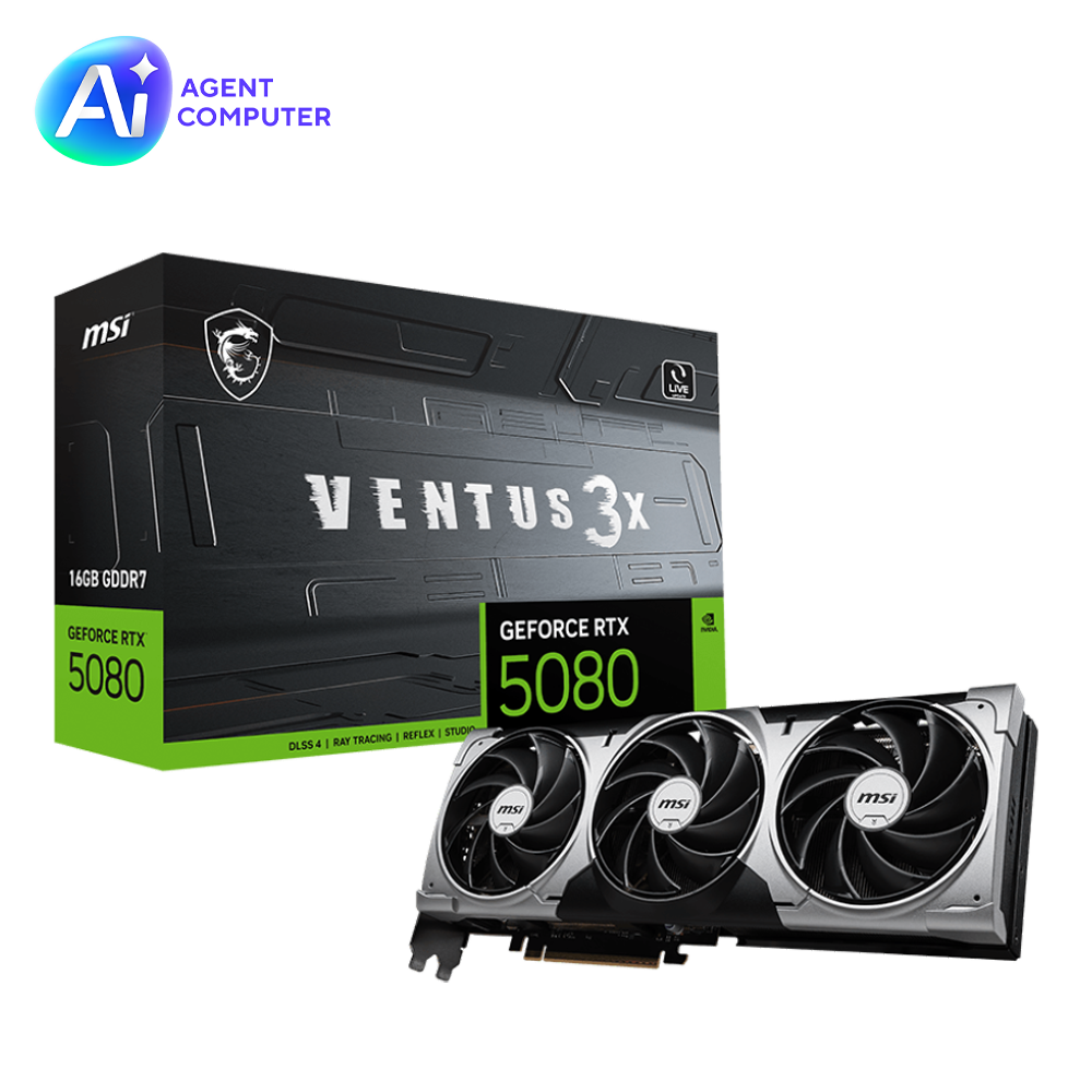 MSI GeForce RTX 5080 16G VENTUS 3X 16GB GDDR7 DLSS 4 256 Bit Ekran Kartı