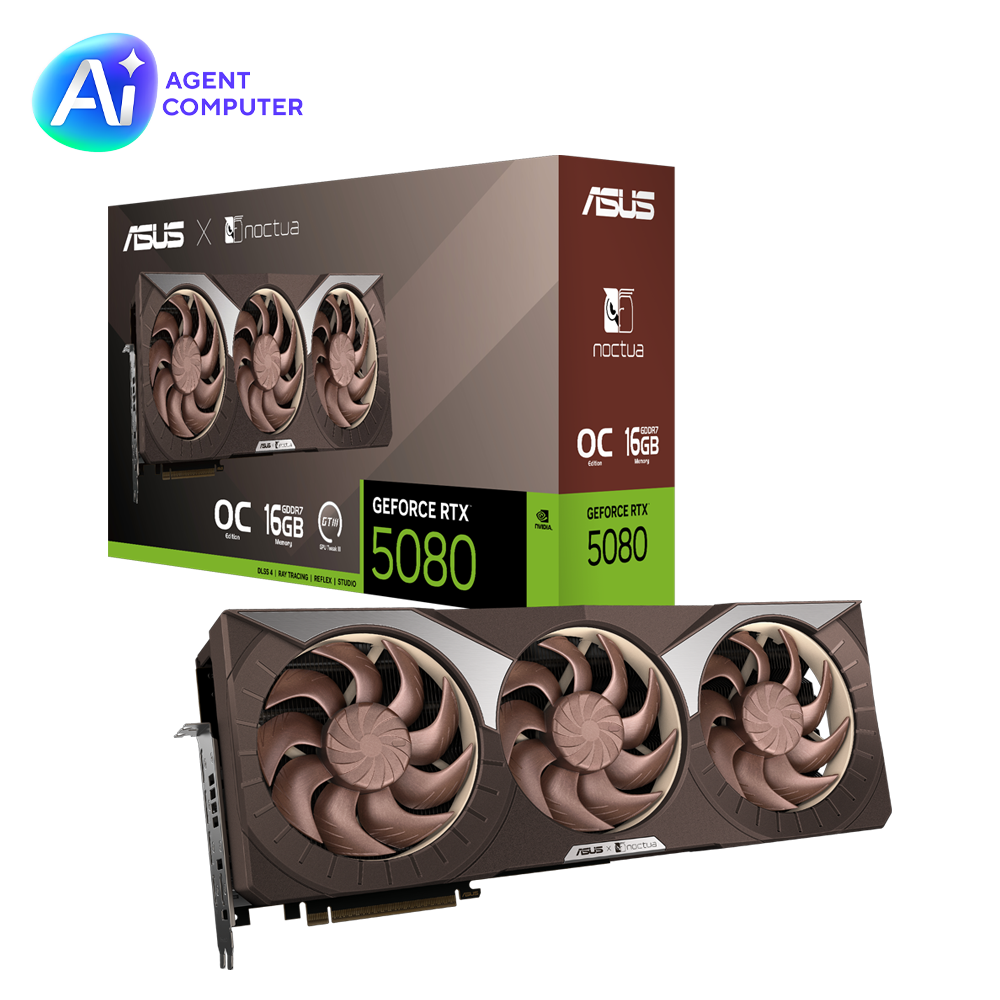 ASUS GeForce RTX 5080 NOCTUA 16GB GDDR7 OC Edition 256 Bit Ekran Kartı