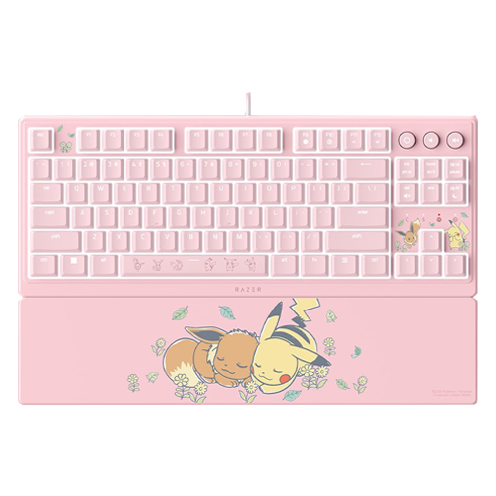 Razer Ornato V3 Pro TKL Mecha-Membrane Switch Pokemon Pikachu/Eevee Edition RGB Kablolu Gaming Klavye