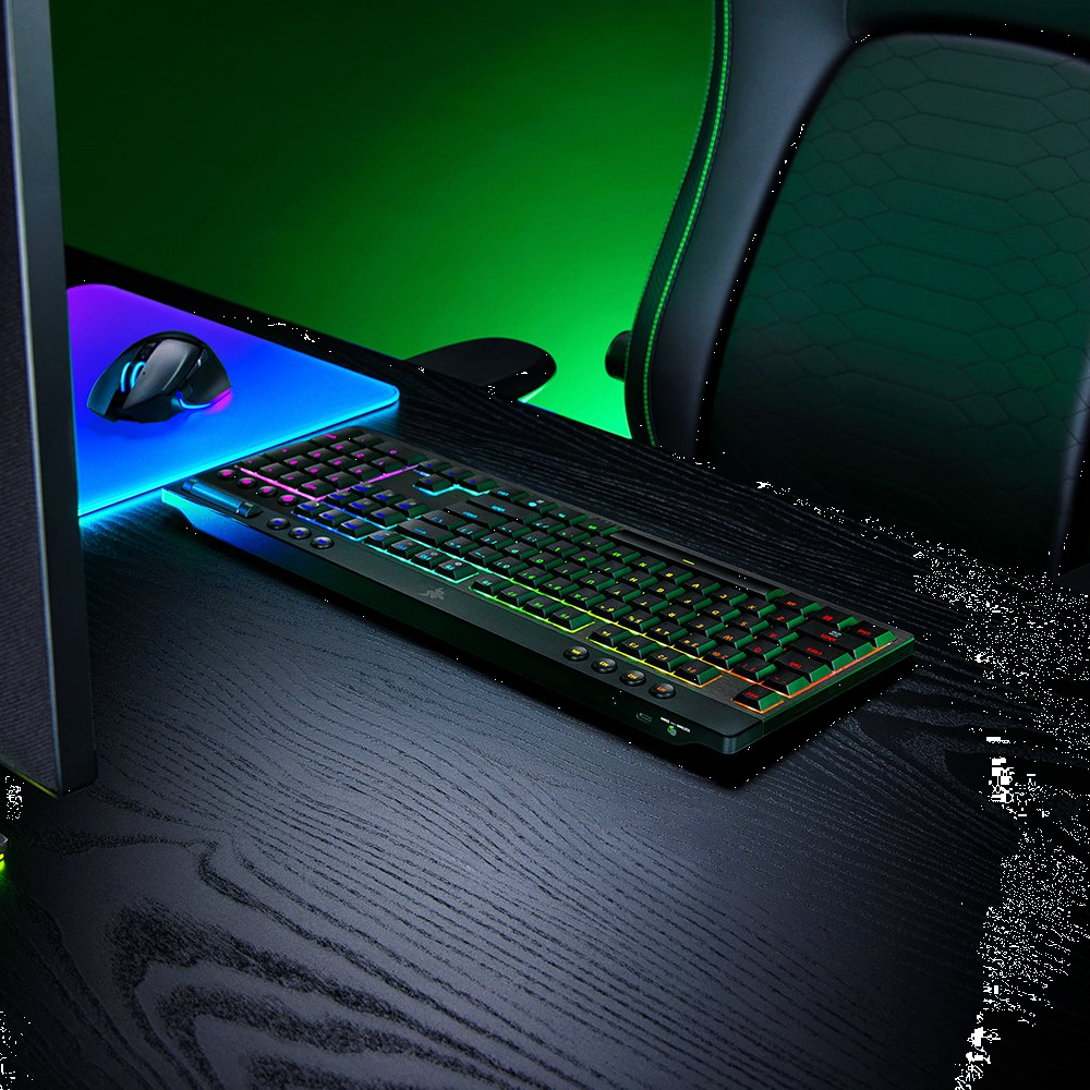 Razer Blackwidow V4 Low-Profile HyperSpeed Orange Switch RGB Kablosuz Gaming Klavye