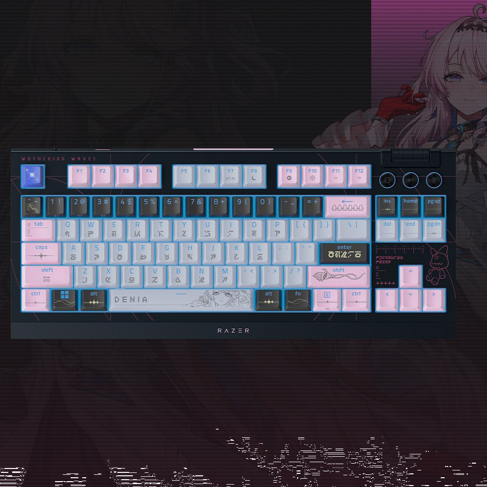 Razer Blackwidow V4 TKL Orange Switch RGB Wuthering Waves Edition Kablosuz Gaming Klavye