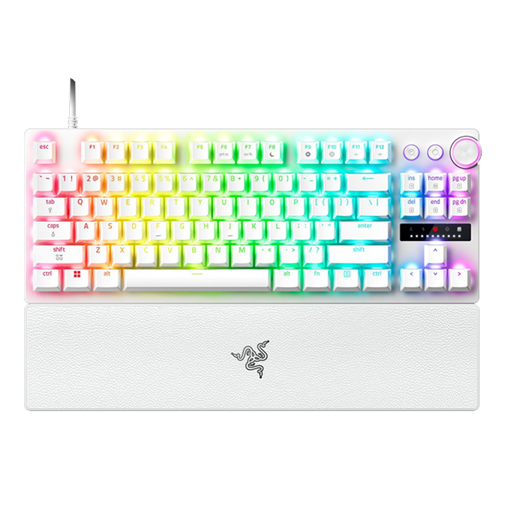 Razer Huntsman V3 Pro Analog Optical Switch 8000Hz RGB Beyaz Kablolu Gaming Klavye