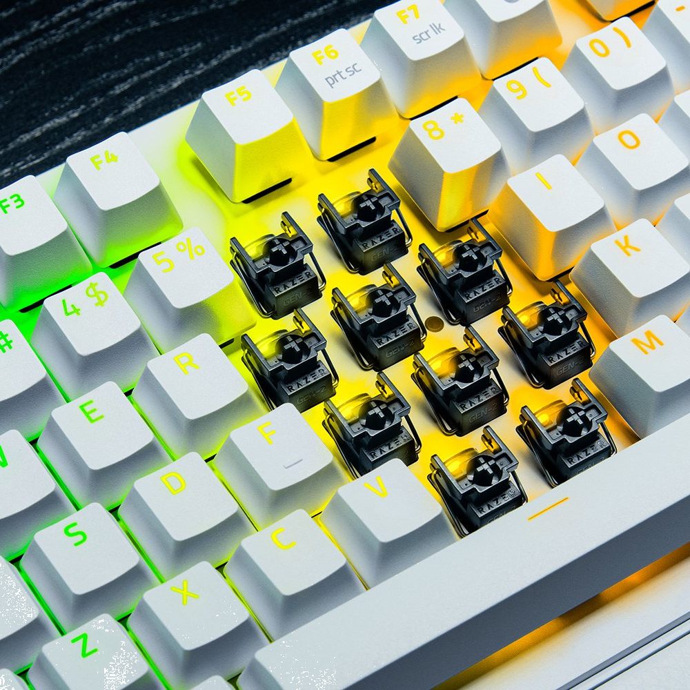 Razer Huntsman V3 Pro Analog Optical Switch 8000Hz RGB Beyaz Kablolu Gaming Klavye