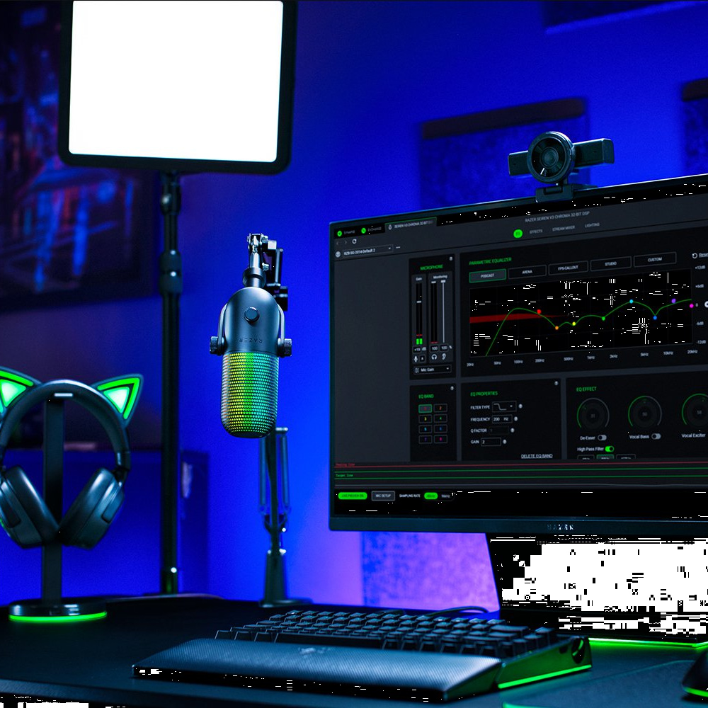 Razer Seiren V3 Chroma Siyah 32-Bit DSP Gaming Mikrofon