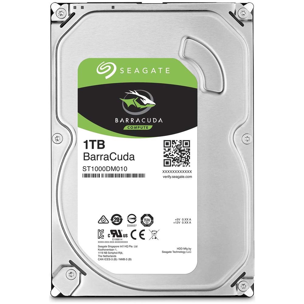 Seagate 1TB Barracuda 64MB 7200rpm 3.5  SATA 3.0 Harddisk
