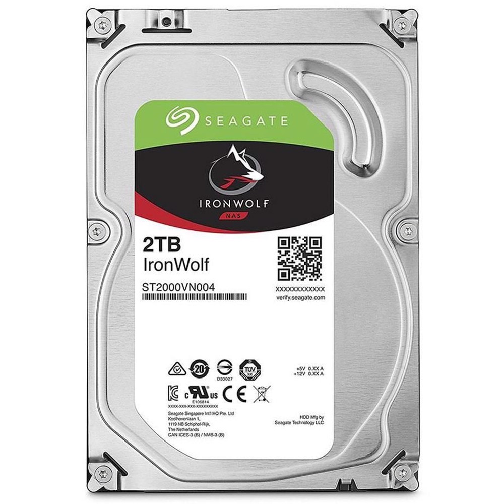 Seagate 2TB Ironwolf 64MB 5900rpm 3.5  SATA 3.0 NAS Harddisk
