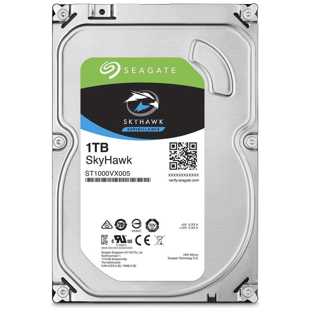 Seagate 1TB Skyhawk 64MB 3.5  SATA 3.0 Güvenlik Harddisk