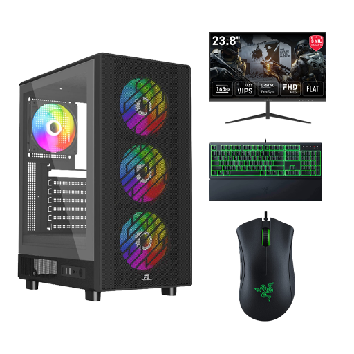Yüksek performanslı oyun bilgisayarı setup paketi