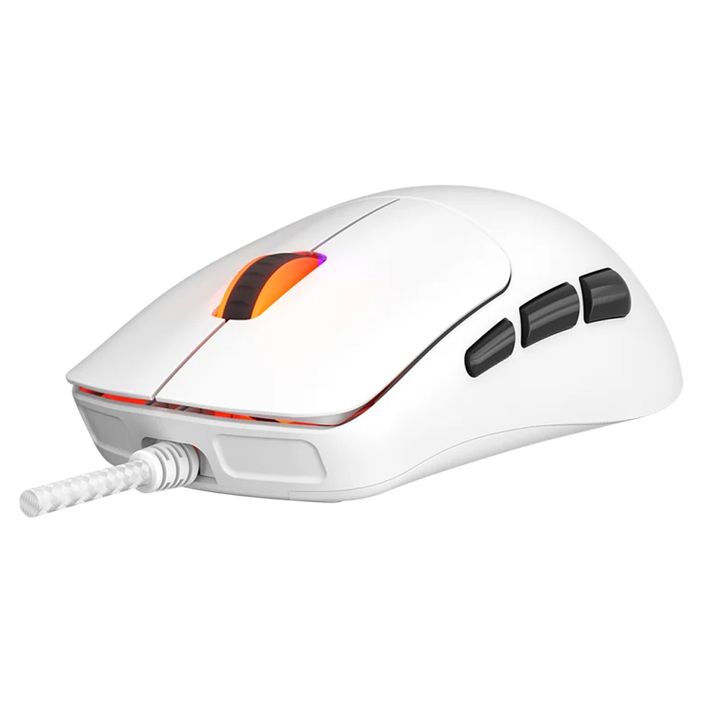 Rampage SMX-R49 NIXIE 12800DPI RGB Kablolu Beyaz Gaming Mouse